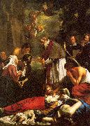 Oost, Jacob van the Younger St. Macaire of Ghent Tending the Plague-Stricken china oil painting artist